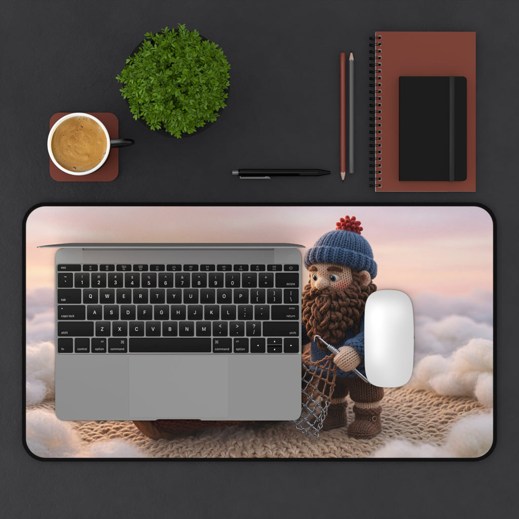 Knitted World Scene Desk Mat No. 033