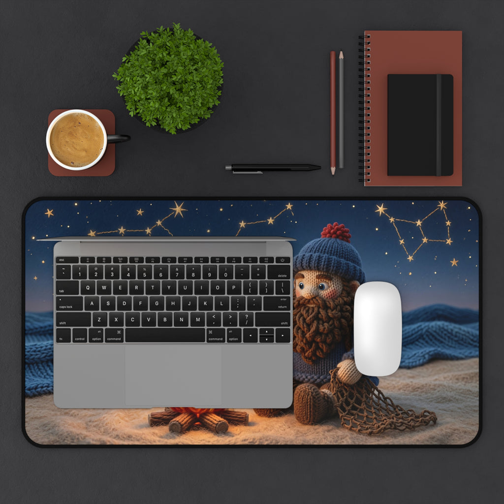 Knitted World Scene Desk Mat No. 008