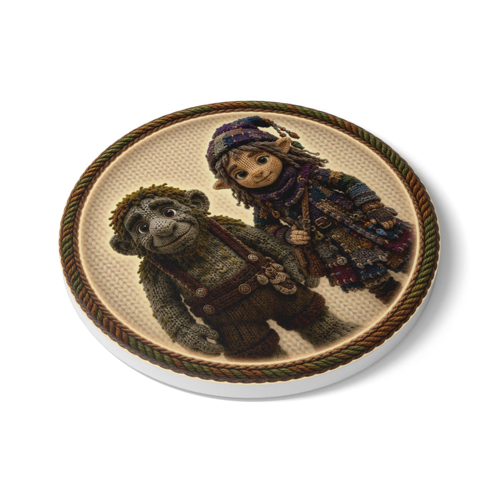 Knitted Emblem Coaster No. 12
