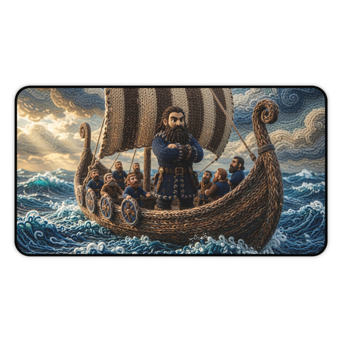 Knitted World Scene Desk Mat No. 022