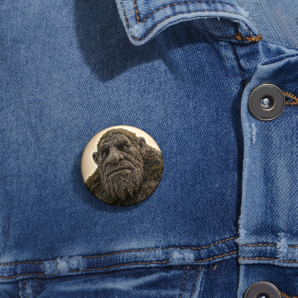 Knitted Emblem Pin Button No. 01