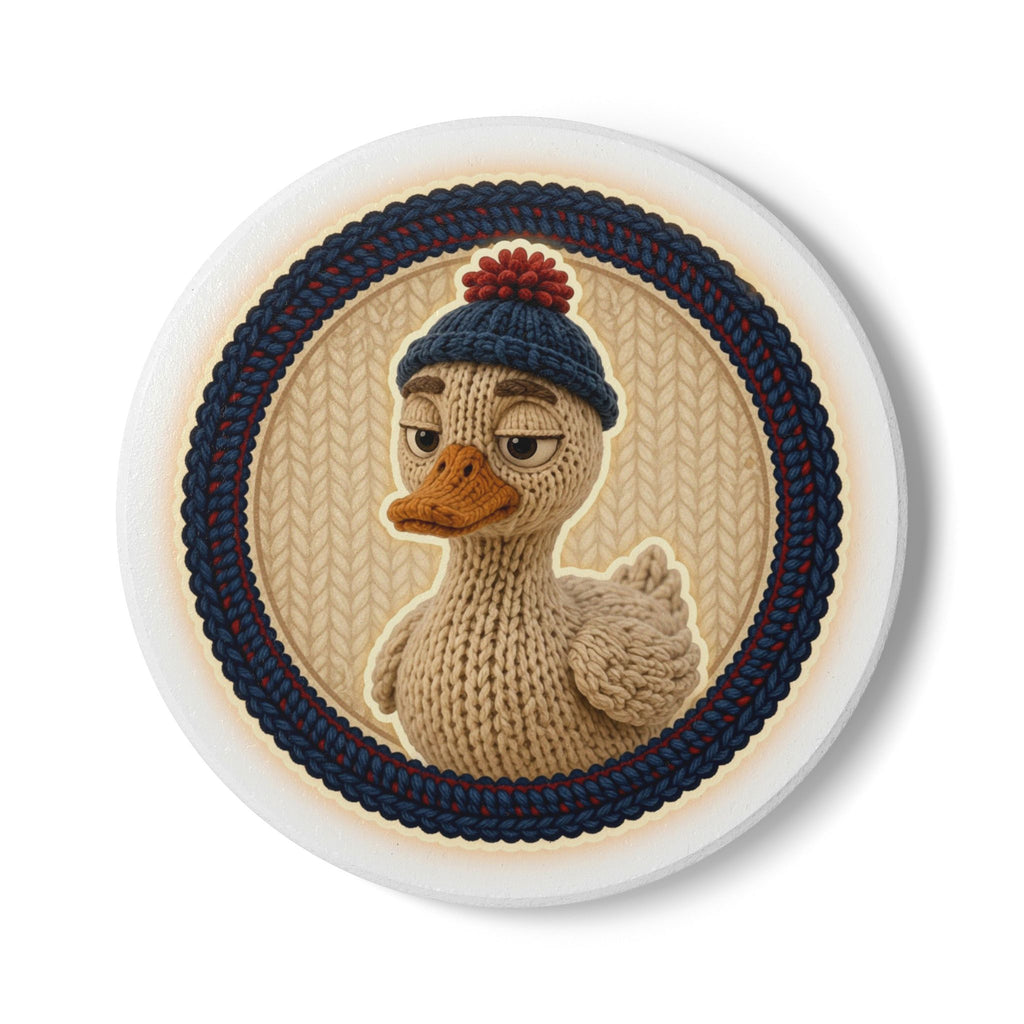 Knitted Emblem Coaster No. 06
