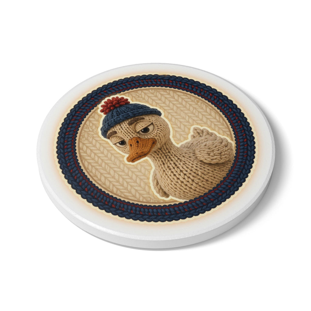 Knitted Emblem Coaster No. 06