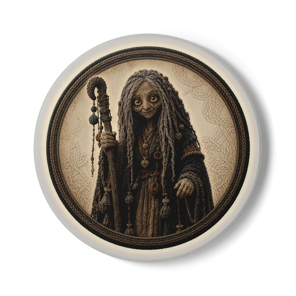 Knitted Emblem Coaster No. 08