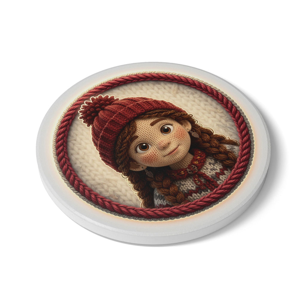 Knitted Emblem Coaster No. 03
