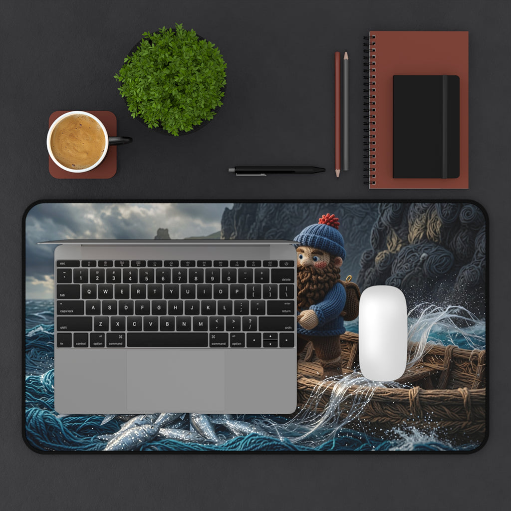 Knitted World Scene Desk Mat No. 030