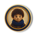 Knitted Emblem Coaster No. 04