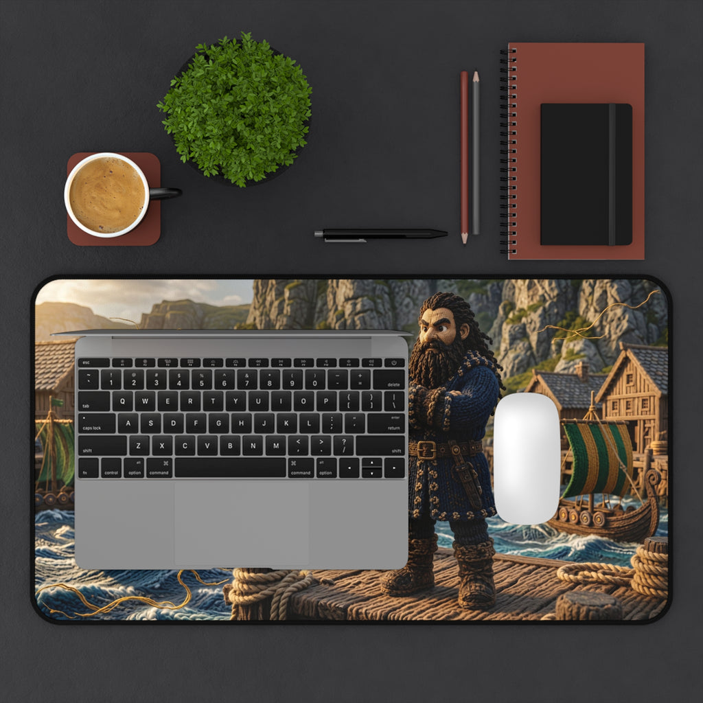 Knitted World Scene Desk Mat No. 005