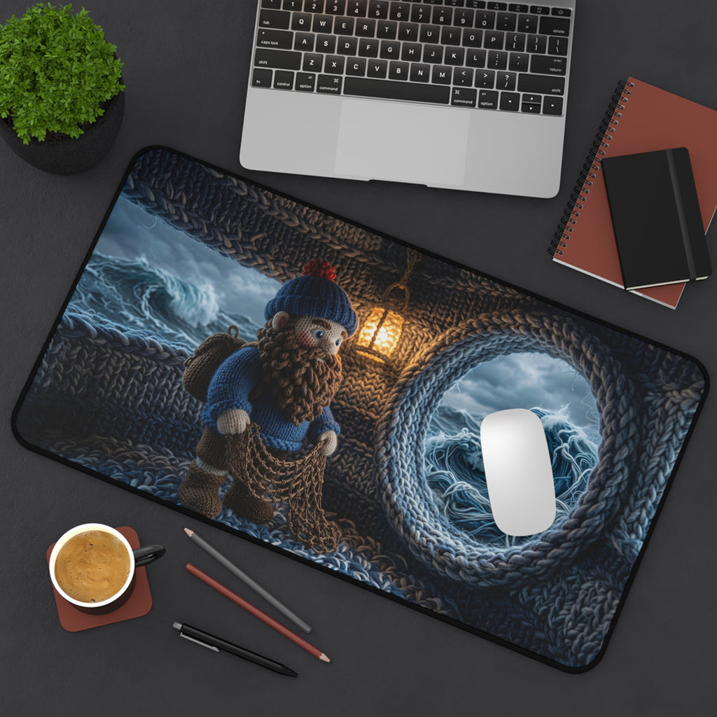 Knitted World Scene Desk Mat No. 037