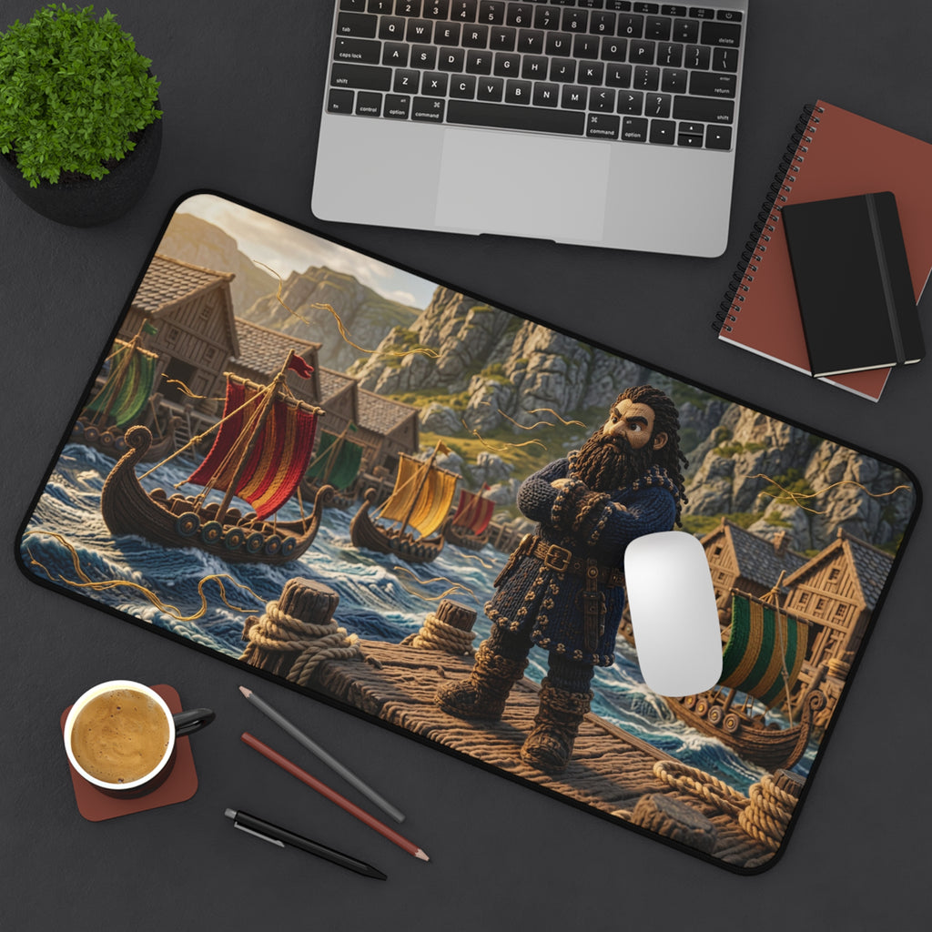 Knitted World Scene Desk Mat No. 005