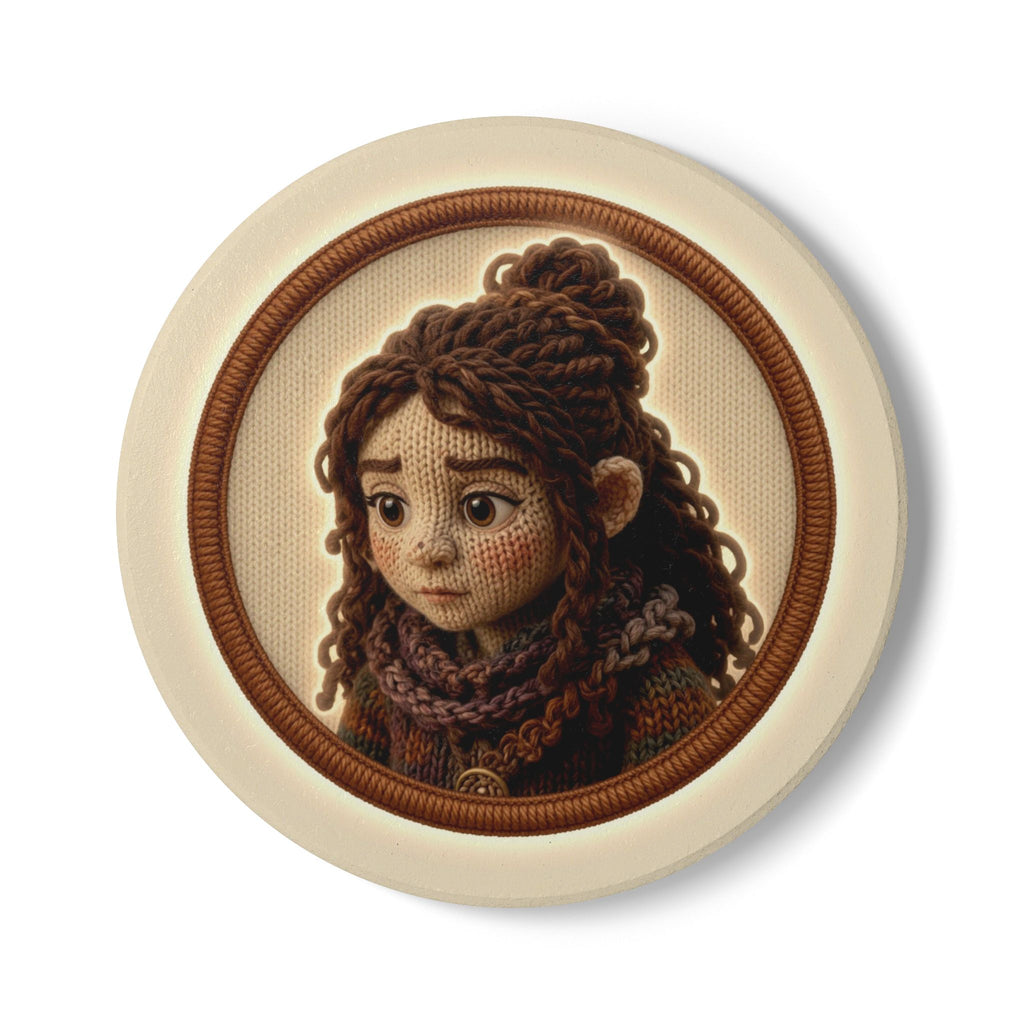 Knitted Emblem Coaster No. 02
